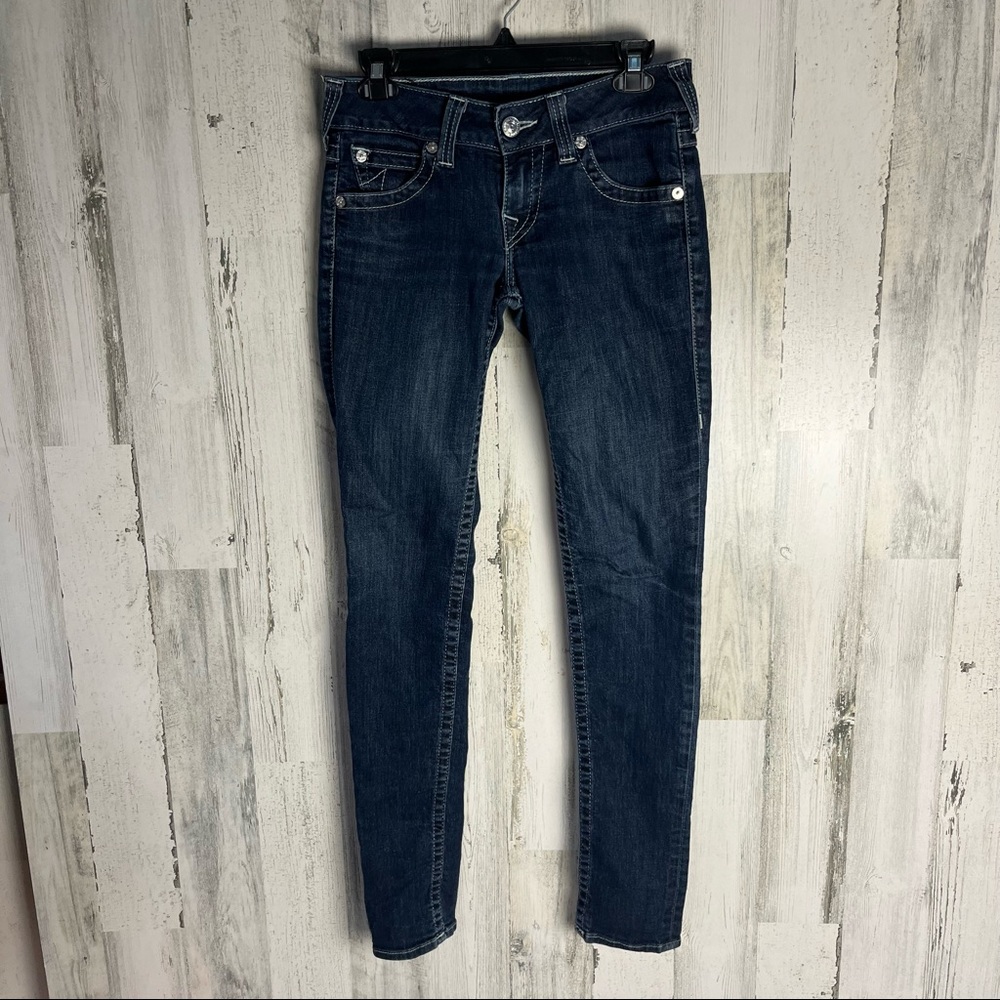 True Religion Women’s Skinny Dark Blue Denim Jeans Size 27